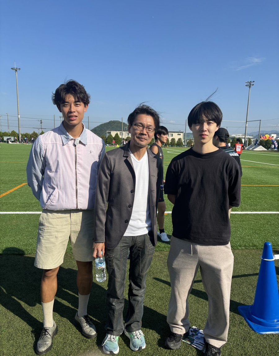 昨年まで選手としてプレーしたOBの二人と院長